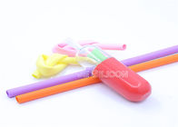 LFGB Soft No Smell Bendable Silicone Straws Easy Clean Strong Sealing